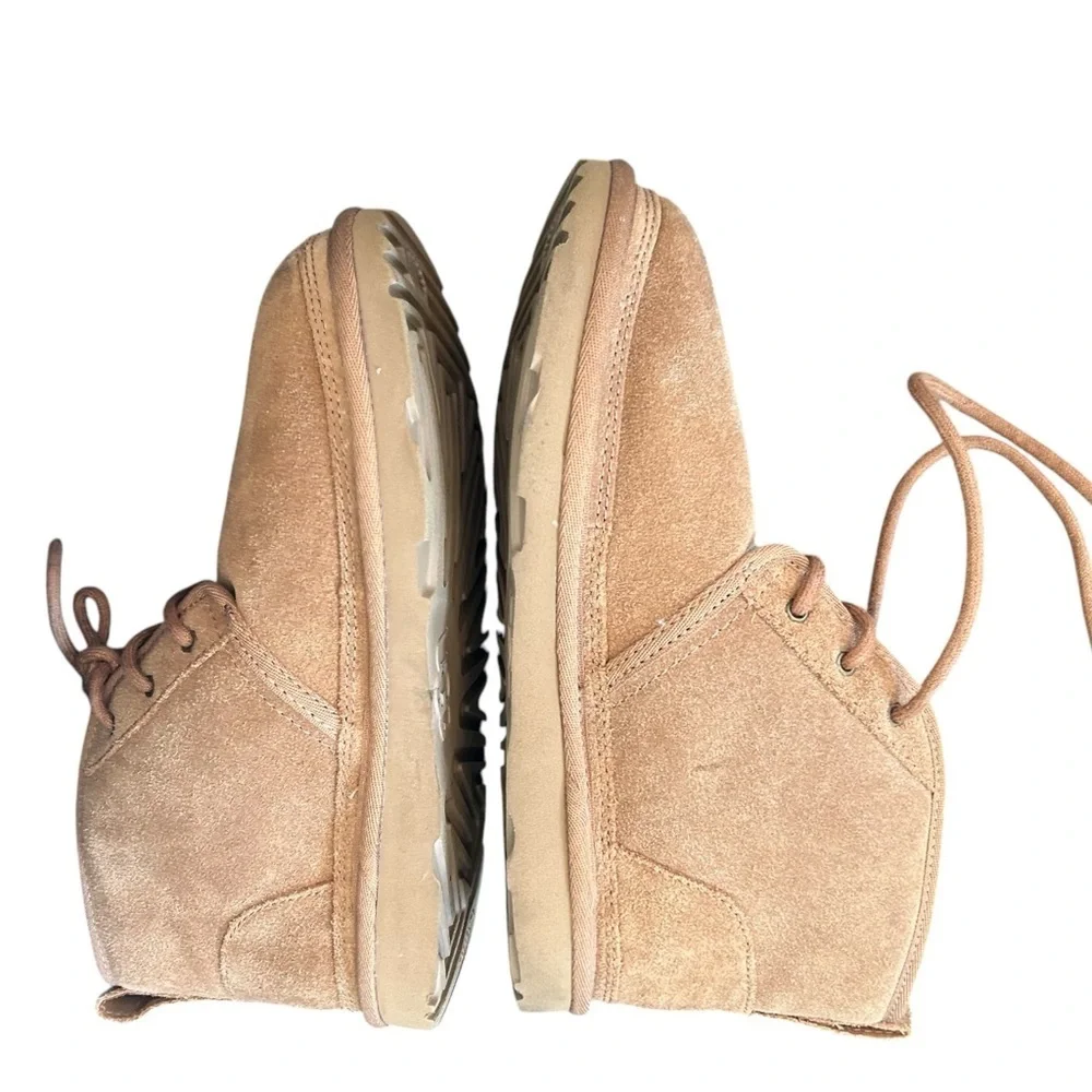 UGG‎ 8 neumel boot suede lace up shearling lined sneaker chukka bootie casual